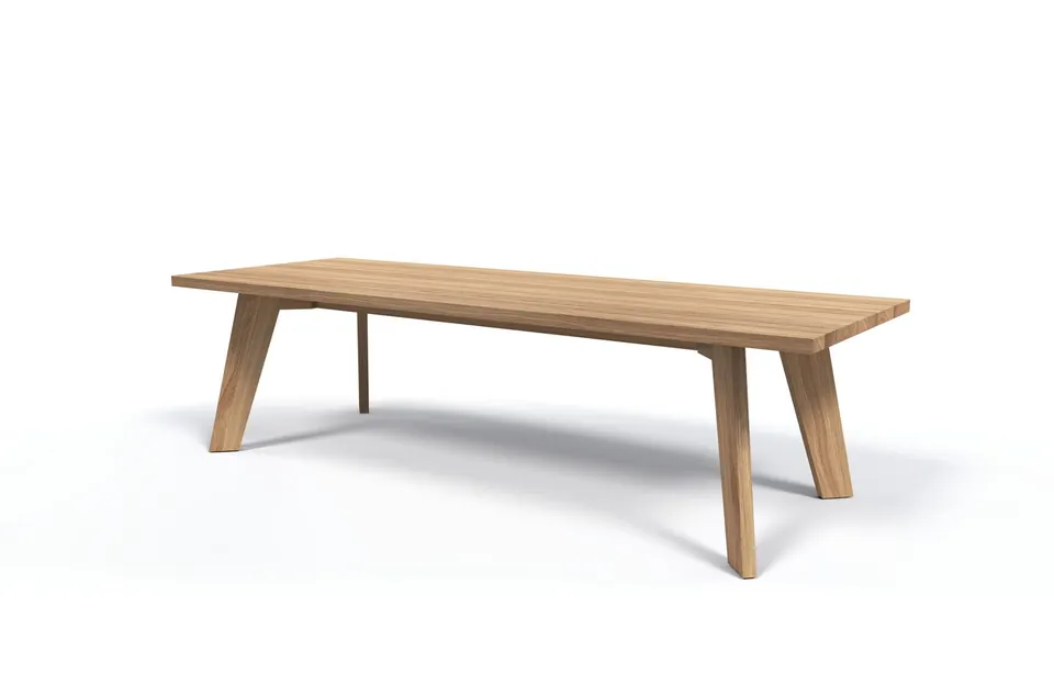 Dedon Solyd dining table, studio photo
