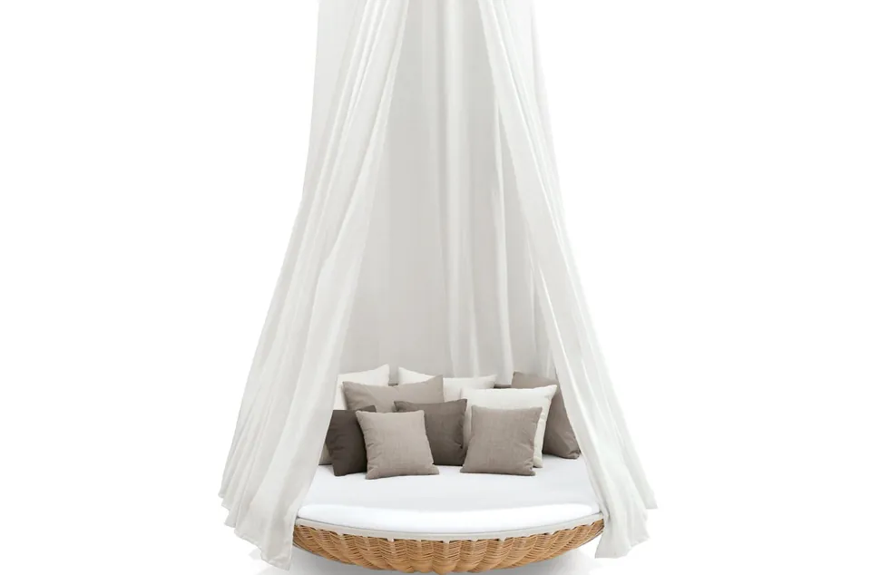 Dedon Swingrest canopy for hanging lounger, studio photo